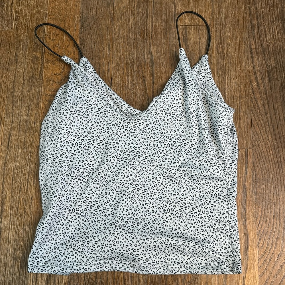 leopard print cami top